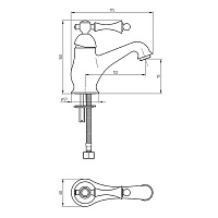 Migliore Bomond Смеситель для раковины монокомандный, цвет: хром 26877