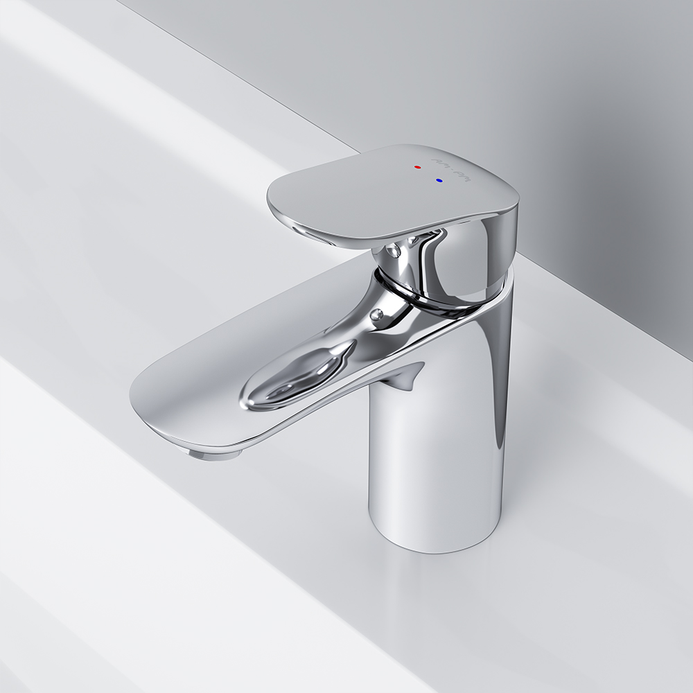 Am.Pm Like Смеситель для раковины на 1 отверстие, без д/к, длина излива 11 см, цвет: хром глянцевый F8093016