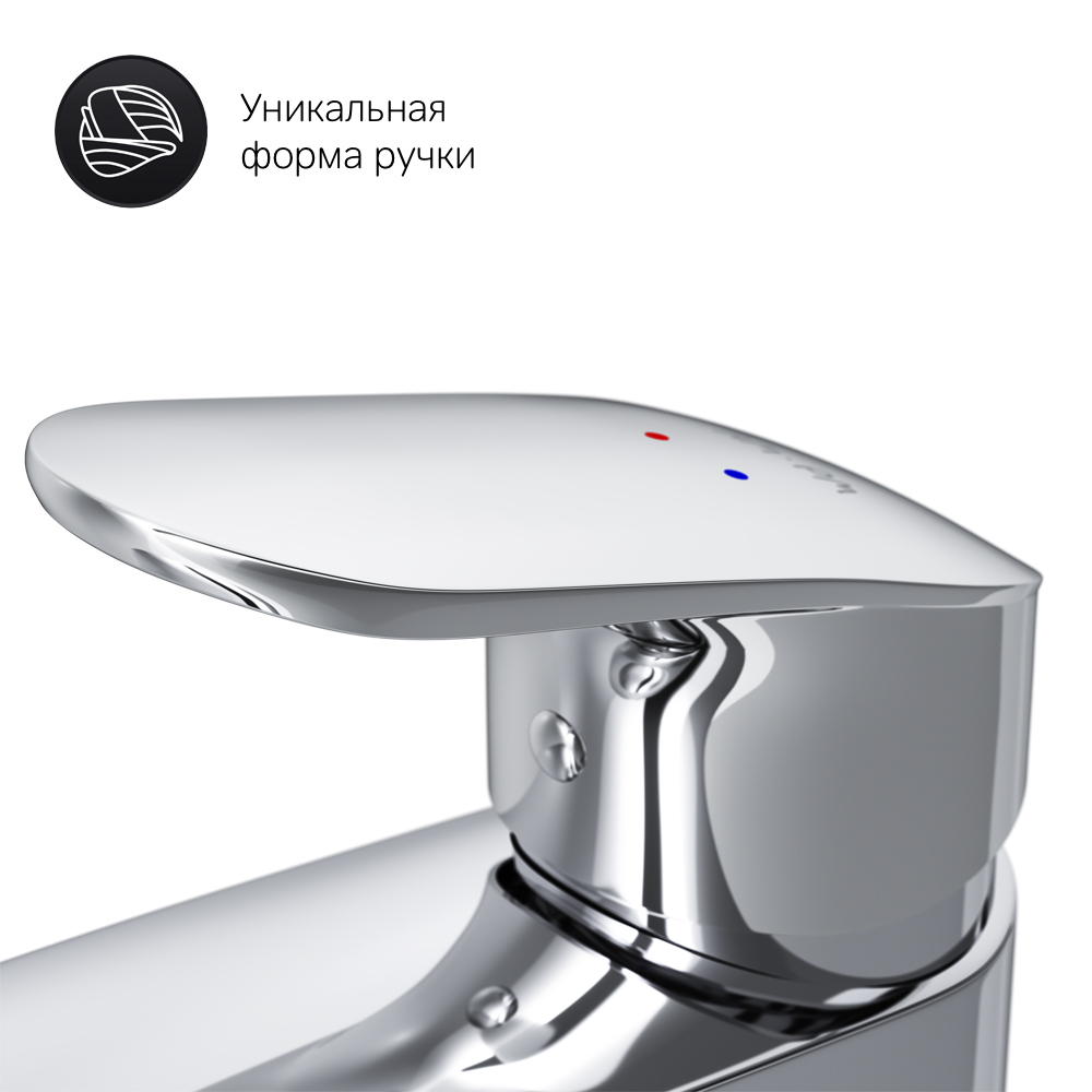 Am.Pm Like Смеситель для раковины на 1 отверстие, без д/к, длина излива 11 см, цвет: хром глянцевый F8093016