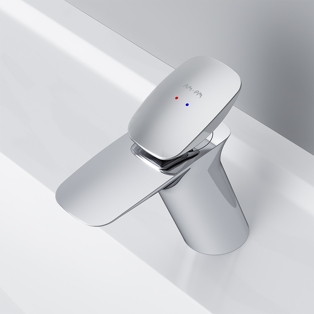 Am.Pm Spirit V2.0 Смеситель для раковины на 1 отверстие, без д/к, излив 11,5 см, цвет: хром глянец F70A02100