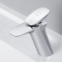 Am.Pm Spirit V2.0 Смеситель для раковины на 1 отверстие, без д/к, излив 11,5 см, цвет: хром глянец F70A02100