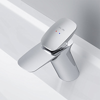Am.Pm Spirit V2.0 Смеситель для раковины на 1 отверстие, без д/к, излив 11,5 см, цвет: хром глянец F70A02100