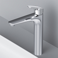 Am.Pm Like Смеситель для раковины высокий на 1 отверстие, без д/к, излив 17 см, цвет: хром глянец F8092000