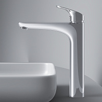 Am.Pm Like Смеситель для раковины высокий на 1 отверстие, без д/к, излив 17 см, цвет: хром глянец F8092000