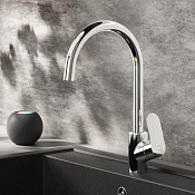 Am.Pm Like Смеситель для кухни, высота излива 27 см, цвет: хром глянцевый F8007100