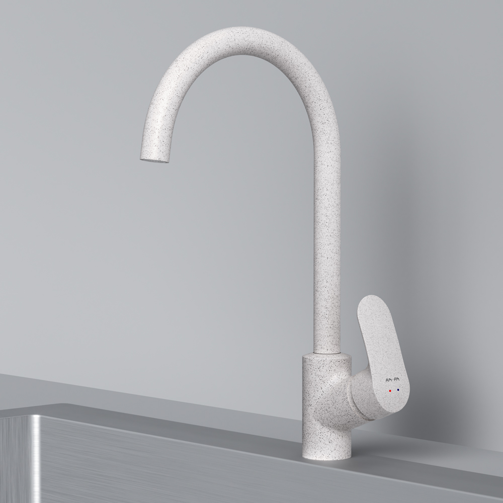 Am.Pm Like Смеситель для кухни, высота излива 27 см, цвет: белый матовый F8007133