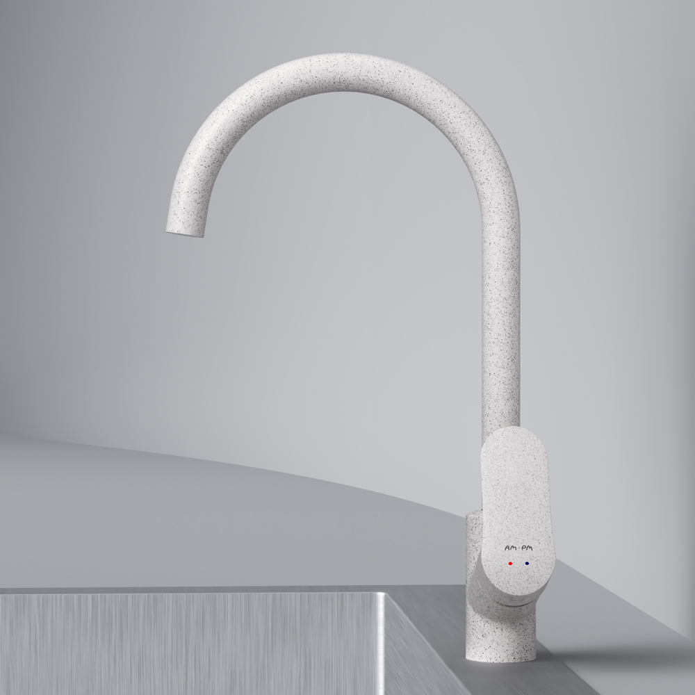 Am.Pm Like Смеситель для кухни, высота излива 27 см, цвет: белый матовый F8007133