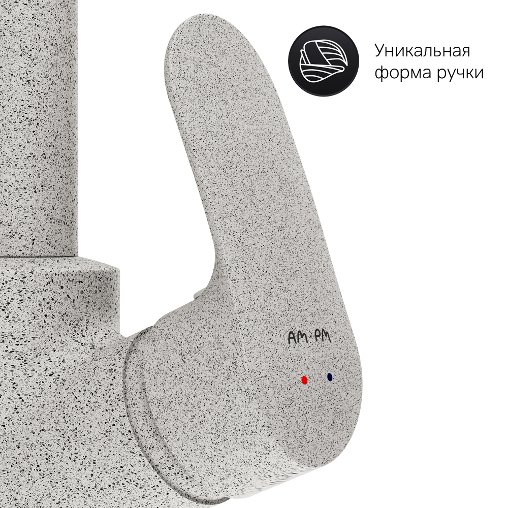 Am.Pm Like Смеситель для кухни, высота излива 27 см, цвет: белый матовый F8007133