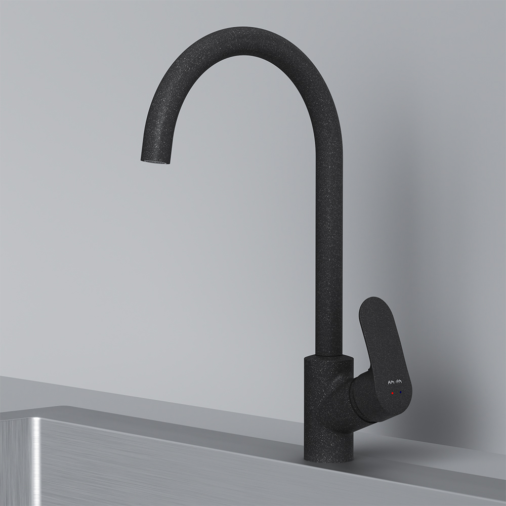 Am.Pm Like Смеситель для кухни, высота излива 27 см, цвет: черный матовый F8007122