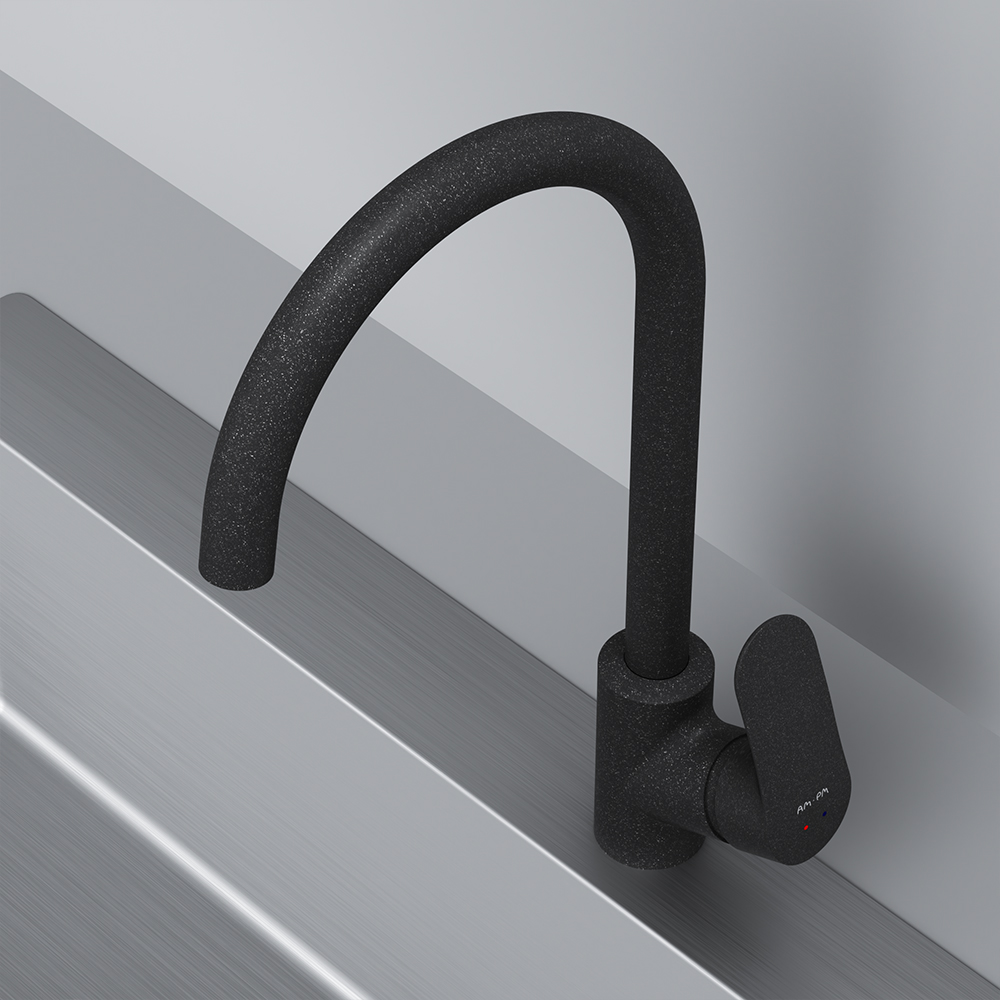 Am.Pm Like Смеситель для кухни, высота излива 27 см, цвет: черный матовый F8007122