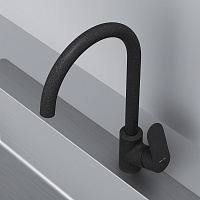 Am.Pm Like Смеситель для кухни, высота излива 27 см, цвет: черный матовый F8007122