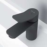 Am.Pm X-Joy Смеситель для раковины на 1 отверстие, без д/к, длина излива 10 см, цвет: черный матовый F85A02122