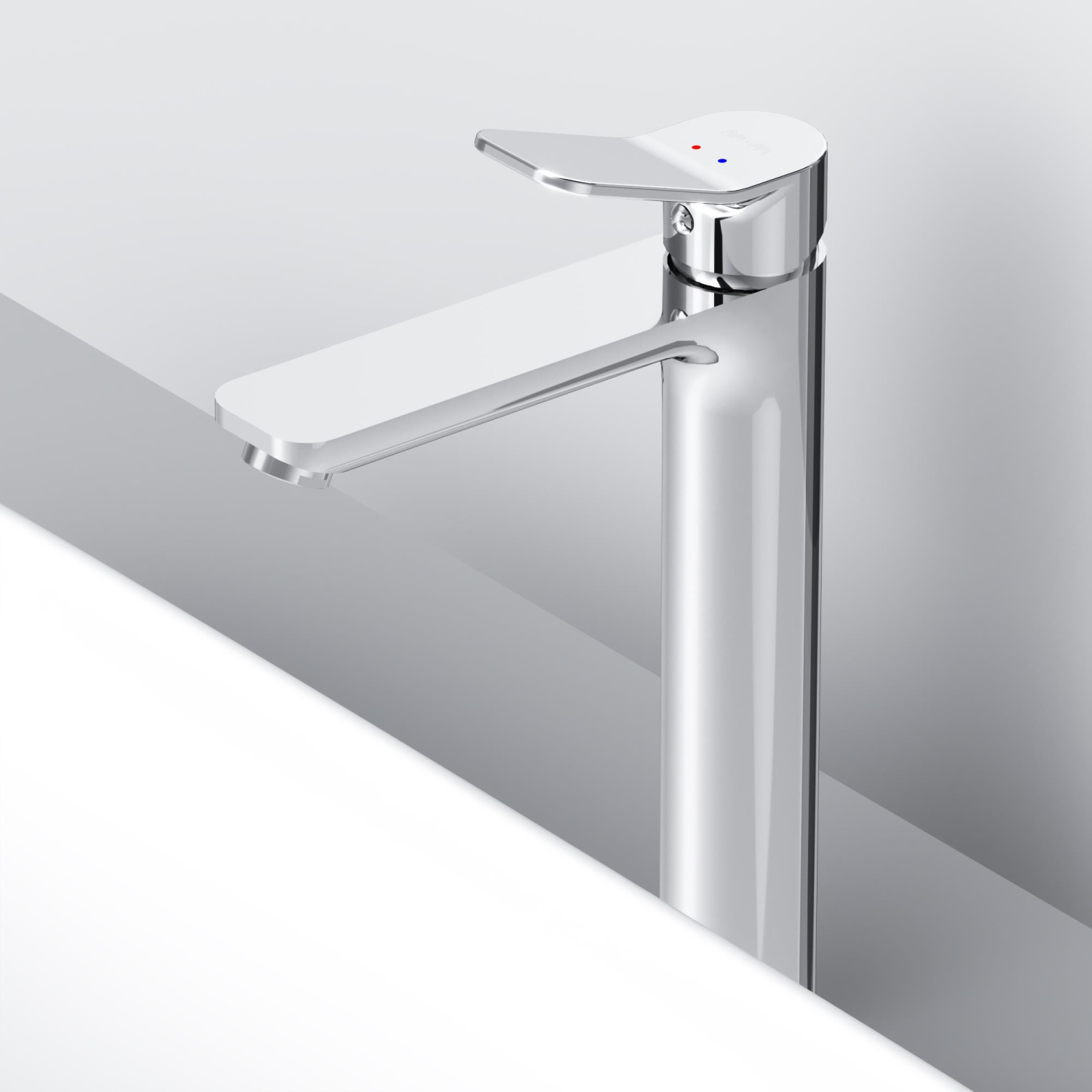 Am.Pm X-Joy Смеситель для раковины высокий на 1 отверстие, без д/к, излив 15,5 см, цвет: хром глянец F85A92000