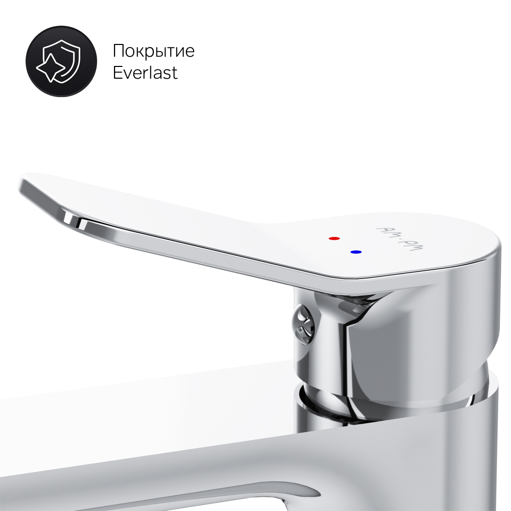 Am.Pm X-Joy Смеситель для раковины высокий на 1 отверстие, без д/к, излив 15,5 см, цвет: хром глянец F85A92000