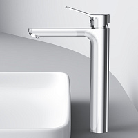 Am.Pm X-Joy Смеситель для раковины высокий на 1 отверстие, без д/к, излив 15,5 см, цвет: хром глянец F85A92000