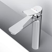 Am.Pm X-Joy Смеситель для раковины высокий на 1 отверстие, без д/к, излив 15,5 см, цвет: хром глянец F85A92000