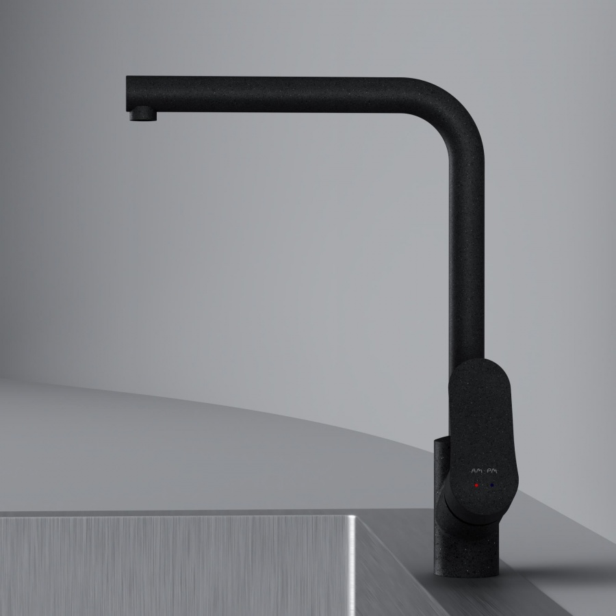 Am.Pm Like Смеситель для кухни, высота излива 30,5 см, цвет: черный матовый F8005022