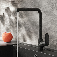 Am.Pm Like Смеситель для кухни, высота излива 30,5 см, цвет: черный матовый F8005022