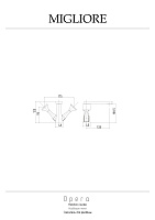 Migliore Opera Смеситель для раковины, цвет: золото 24595