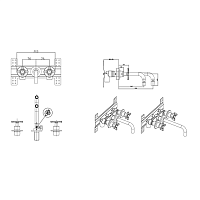 Burlington Riviera Смеситель для раковины, внешняя часть, излив 19 см, цвет: золото глянцевое RIV1 GOLD