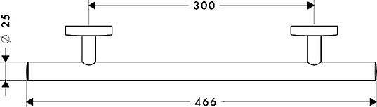 Hansgrohe Logis Поручень, латунь цвет: хром 40513000
