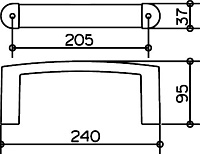 Keuco Elegance New Поручень, цвет: хром 11621 010000