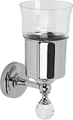 Migliore Amerida Стакан для зубных щеток подвесной, стеклянный прозрачный, цвет: хром НЕИСП ML.AMR-60.402.CR
