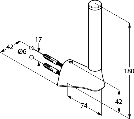 Kludi Ambienta Держатель запасного рулона, подвесной, цвет: хром 5397205