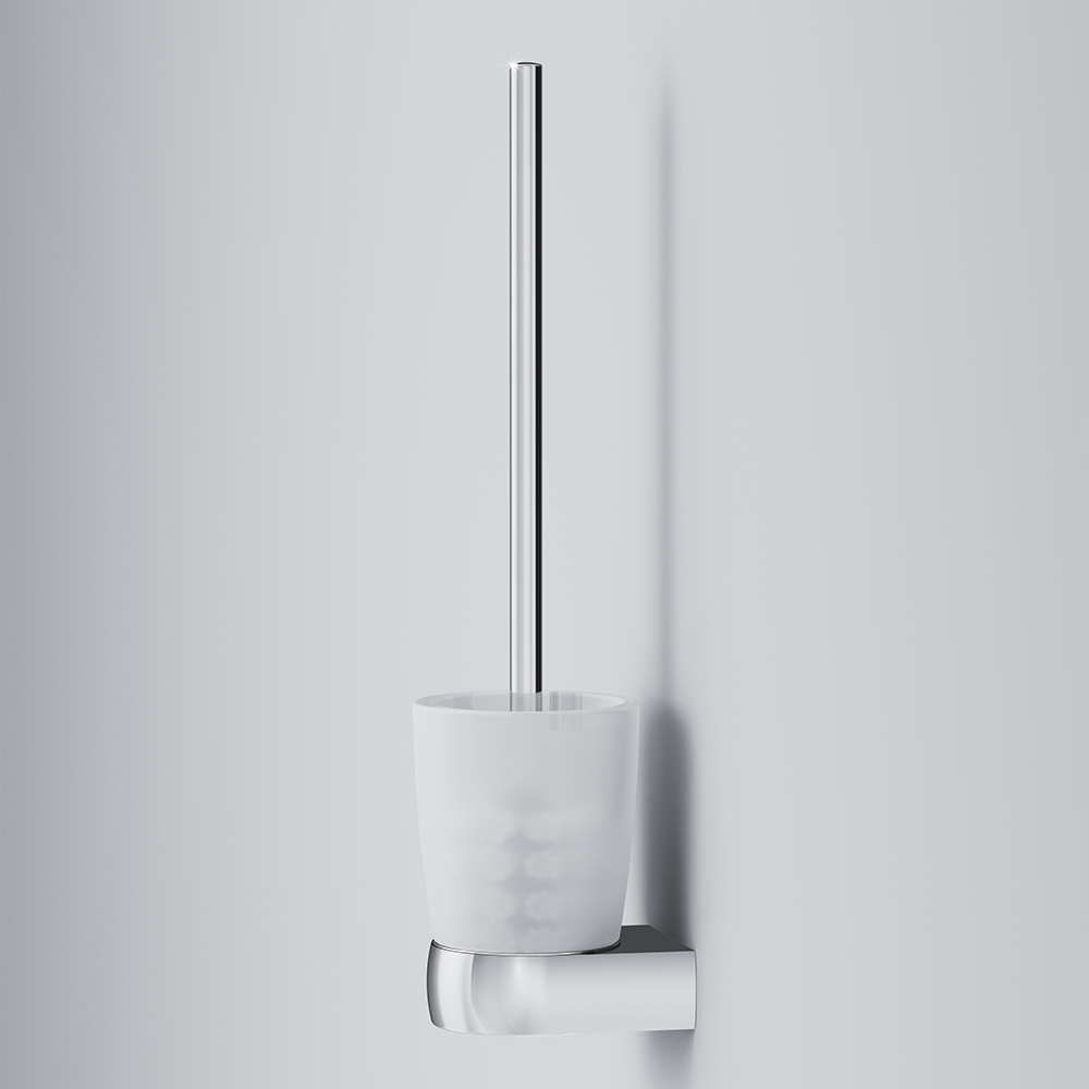 Am.Pm Sensation Ершик для унитаза подвесной со стеклянной колбой, цвет: хром глянцевый A3033300
