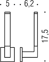 Colombo Design Basic Q Держатель для запасных рулонов, подвесной, цвет: chrome B3790.CR