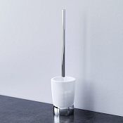 Am.Pm Sensation Ершик для унитаза напольный со стеклянной колбой, цвет: хром глянцевый A3033200