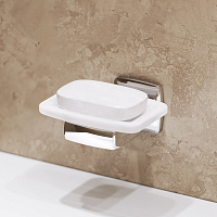 Am.Pm Gem Мыльница со стеклянной чашей, подвесная, цвет: хром глянцевый A9034200