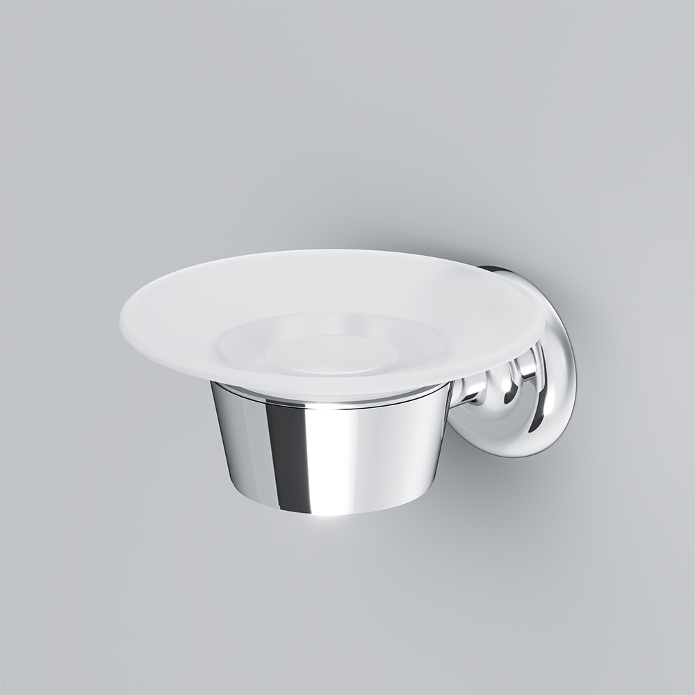 Am.Pm Like Мыльница со стеклянной чашей, подвесная, цвет: хром глянцевый A8034200