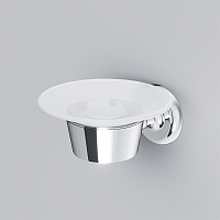 Am.Pm Like Мыльница со стеклянной чашей, подвесная, цвет: хром глянцевый A8034200