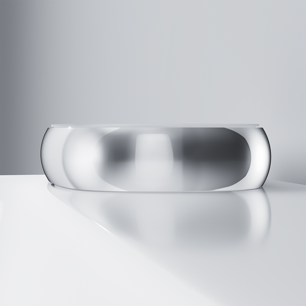 Am.Pm Sensation Мыльница со стеклянной чашей, настольная, цвет: хром глянцевый A3031200