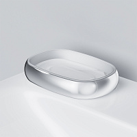 Am.Pm Sensation Мыльница со стеклянной чашей, настольная, цвет: хром глянцевый A3031200