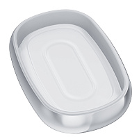 Am.Pm Sensation Мыльница со стеклянной чашей, настольная, цвет: хром глянцевый A3031200