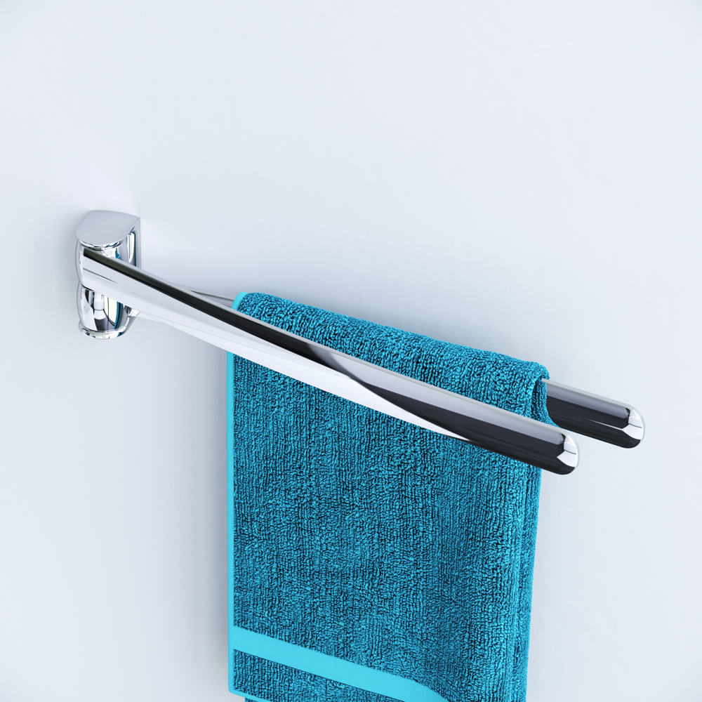 Am.Pm Sensation Двойной полотенцедержатель-вертушка 44 см, цвет: хром A3032600