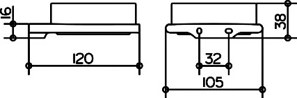 Keuco Edition Полочка с емкостью для мелочей, цвет: хром 11549 019000