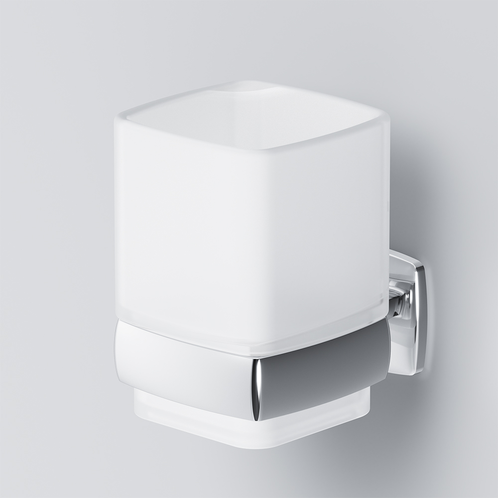 Am.Pm Gem Стакан подвесной, стеклянный, цвет: хром глянцевый A9034300