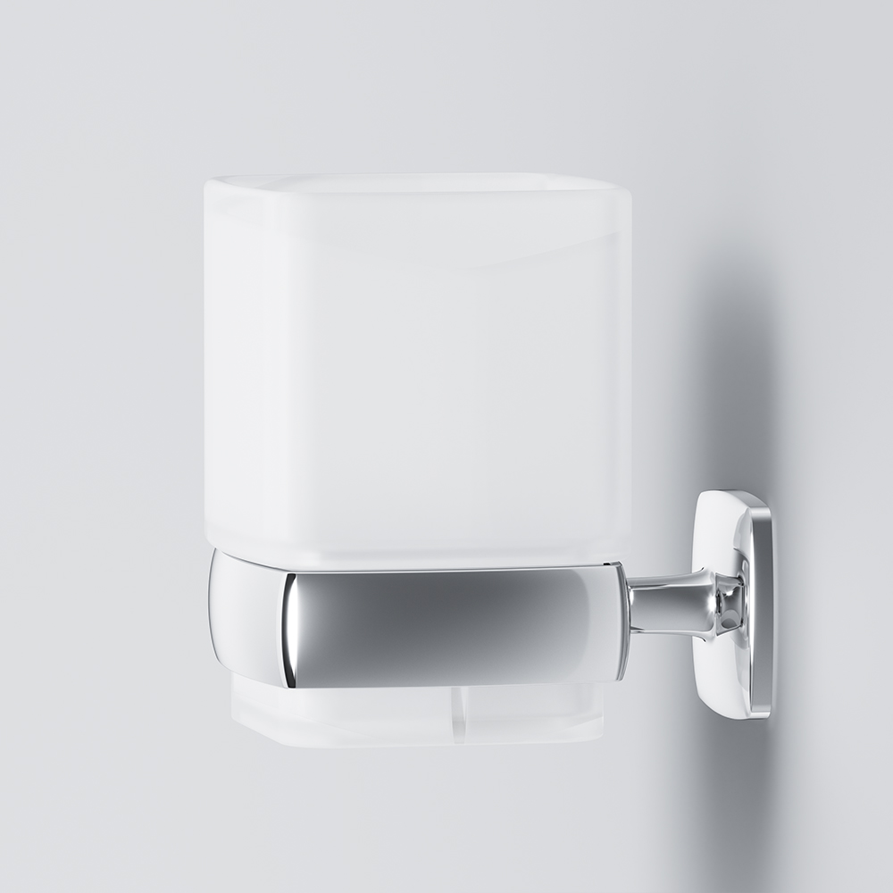 Am.Pm Gem Стакан подвесной, стеклянный, цвет: хром глянцевый A9034300