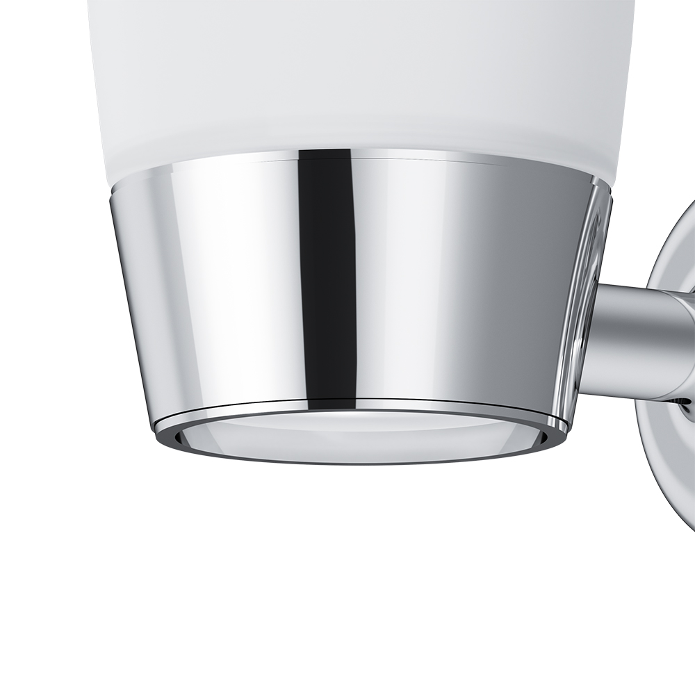 Am.Pm Like Стеклянный стакан с настенным держателем, цвет: хром A8034300