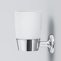 Am.Pm Like Стеклянный стакан с настенным держателем, цвет: хром A8034300