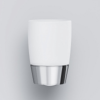 Am.Pm Like Стеклянный стакан с настенным держателем, цвет: хром A8034300