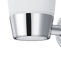 Am.Pm Like Стеклянный стакан с настенным держателем, цвет: хром A8034300