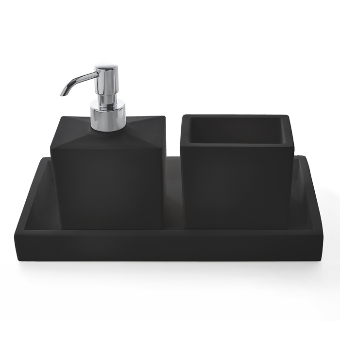 3SC MooD Комплект: стакан, дозатор, лоток, цвет: хром MN99ASL