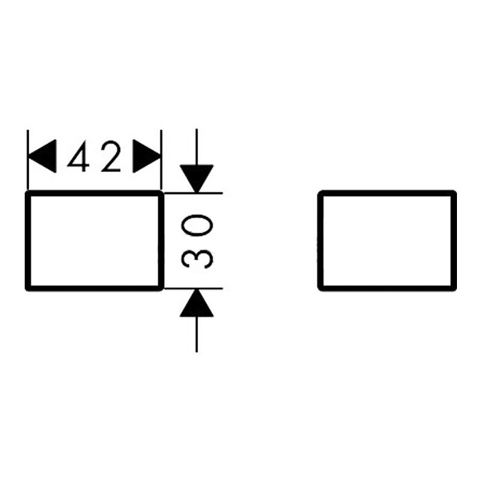 Axor Universal Крышки для рейлинга, латунь, цвет: хром 42871000