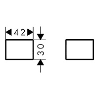 Axor Universal Крышки для рейлинга, латунь, цвет: хром 42871000