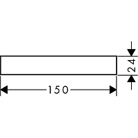Axor Universal Панель для смесителя на излив 15 см, латунь, цвет: хром 42890000
