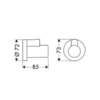 Axor Накладка для угловых вентилей, матовый черный 51306670